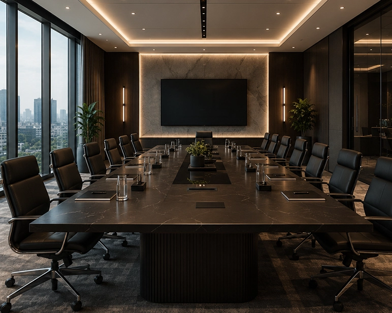 Trueseed office boardroom interior design in Gurgaon